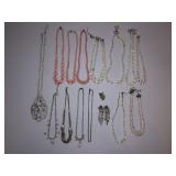 Vintage Glass Beaded & Rhinestone Necklaces