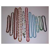 Vintage Glass Beaded Necklaces