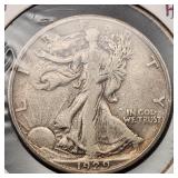 1929-D Walking Liberty Silver Half Dollar EF