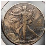 1939-D Walking Liberty Silver Half Dollar MS+1929