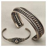 Bell Child's & Adult Cuff Silver Bracelets