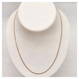 14K Gold Curb Link Necklace