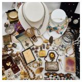 Vintage & Newer Jewelry Incl Rhinestones Etc