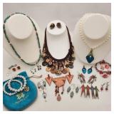 Artisan Costume Jewelry Incl Silver