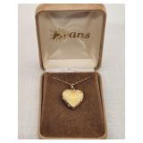 14K Gold Heart Locket Necklace