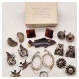 Silver Mid-Century Earrings & Ear Wraps