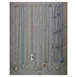 Gold & Silver Tone Pendant Chain Necklaces