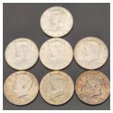 1964 Kennedy Silver Half Dollars (7)