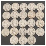 1940s-50s Washington Silver Quarters (23)