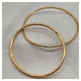 14K Gold Bangle Bracelets