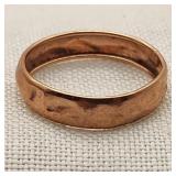 Tests 9-10K Rose Gold Wedding Band Ring