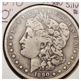 1890-O Morgan Silver Dollar