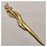 Virginia MetalCrafters 1996 Torch Letter Opener