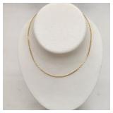 14K Gold Cable Link Necklace