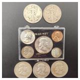 Walking Liberty & Franklin Silver Half Dollars