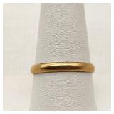 18K Gold 1954 Wedding Band Ring