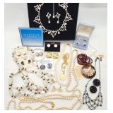 Necklaces Incl Jadeite + Earrings Etc.