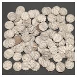 1940s Mercury Silver Dimes (100)
