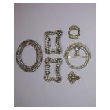 Vintage Rhinestone Shoe & Belt Buckles