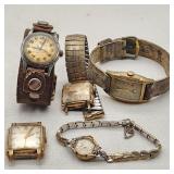 Elgin Gruen Etc Vintage Wrist Watches