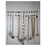 Long Chain Pendant Necklaces & Earrings