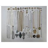 Selection of Gold and Silver Tone Jewelry