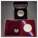 1984 Olympic Silver Dollar + 2000P Dollar
