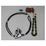 Lee Sands Mother of Pearl Necklace, etc