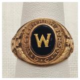 10K Gold Western HS DC Class Ring