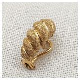 14K Gold Single Pierced Earring