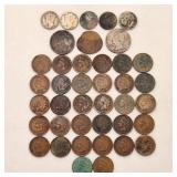 US Silver Coins + Indian Head Cents