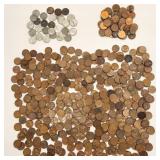 Assorted Dates Wheat Cents Etc Incl Steel