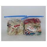 Two Bags of Party & Beaded Necklaces