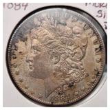 1884-O Morgan Silver Dollar AU-MS