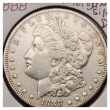 1888 Morgan Silver Dollar AU