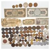 Foreign Coins & Currency Silver Etc