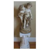 Classical Figure Statue and Pedestal