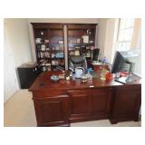 Cherry Finish Office Furniture and Contents