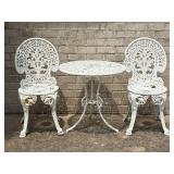 Iron Chairs and Aluminum Table