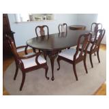 Cresent Cherry Finish Dining Set