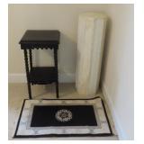 Decorator Stand, Pedestal and Rug