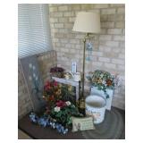 Decor, Florals, And Floor Lamp