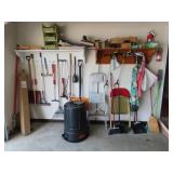 Garage Tools and Wall Contents