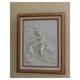 Framed Angel Relief Wall Decor