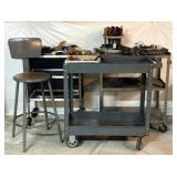 Rolling Carts, Stool, and Tools