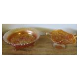 Marigold Carnival Glass Dishes