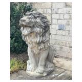 Concrete Lion Garden Statue