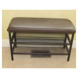 Metal Shoe Rack Bench
