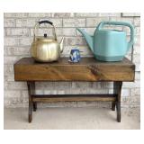 Pine Bench and Garden Articles