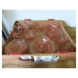Pink Depression Glass Tableware
